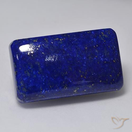 Lápis-lazúli Azul marinho intenso Natural 29.82ct, Corte Octógono / Esmeralda, Opaco