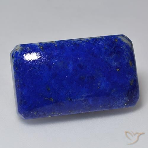 Lápis-lazúli Azul marinho intenso Natural 26.65ct, Corte Octógono / Esmeralda, Opaco