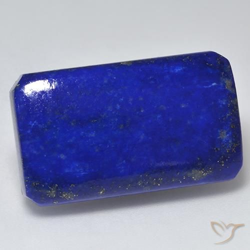 Lápis-lazúli Azul elétrico Natural 28.38ct, Corte Esmeralda, Opaco