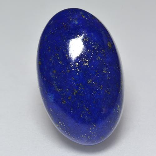 Lápis-lazúli azul natural 24,84ct, corte oval, opaco