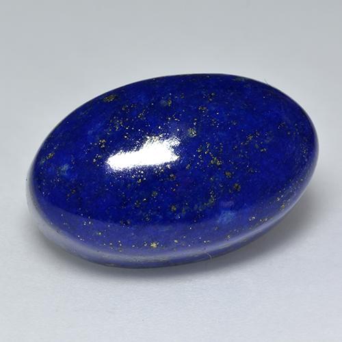 Lápis-lazúli azul natural 24,84ct, corte oval, opaco