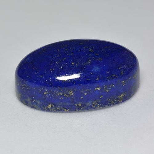 Lápis-lazúli azul natural 24,84ct, corte oval, opaco