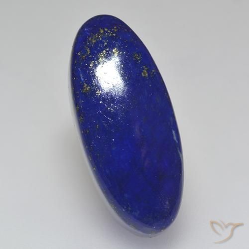25,74 ct fatia oval de lápis-lazúli, 24 x 10,5 mm do Afeganistão, Photo A