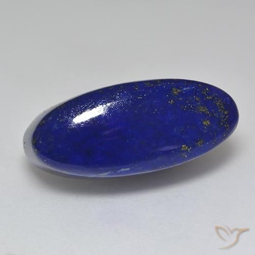 Lápis-lazúli Azul marinho intenso Natural 25.74ct, oval, Opaco