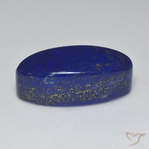 Lápis-lazúli Azul marinho intenso Natural 25.74ct, oval, Opaco