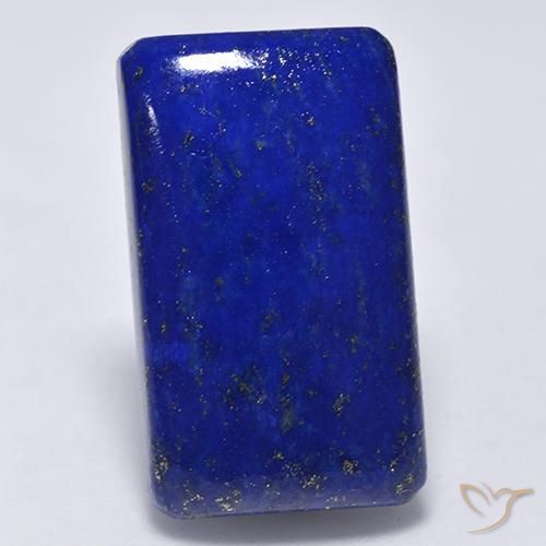 28.06ct Natural Azul marinho intenso Lápis-lazúli, Corte Esmeralda, Opaco