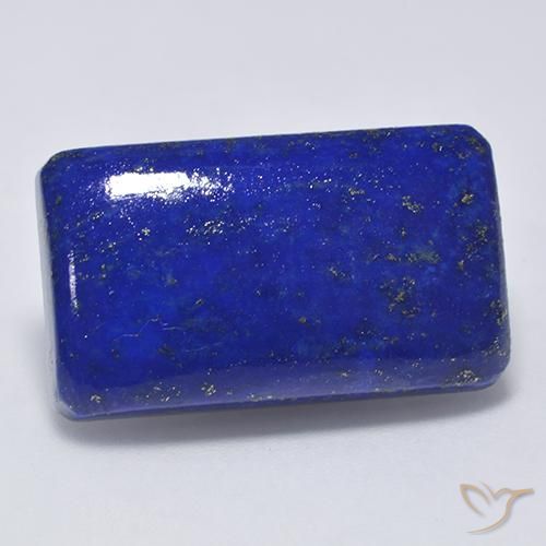 Lápis-lazúli Azul marinho intenso Natural 28.06ct, Corte Octógono / Esmeralda, Opaco