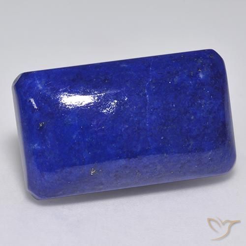 Lápis-lazúli Azul marinho intenso Natural 28.26ct, Corte Octógono / Esmeralda, Opaco