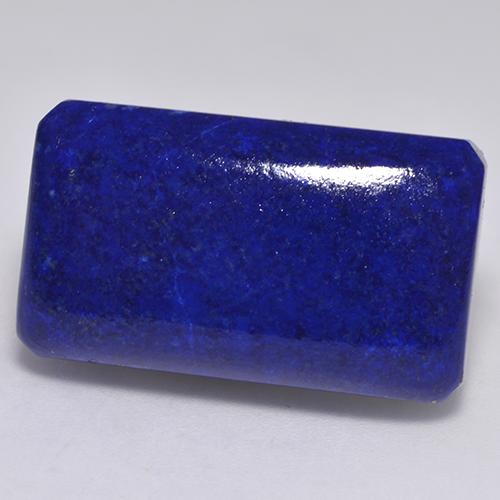Lápis-lazúli azul marinho intenso natural 34,18ct, corte esmeralda, opaco