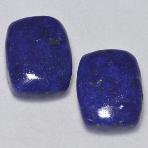 Pedras preciosas de lápis-lazúli azul natural de 2,59 ct, almofada cortada, opaco