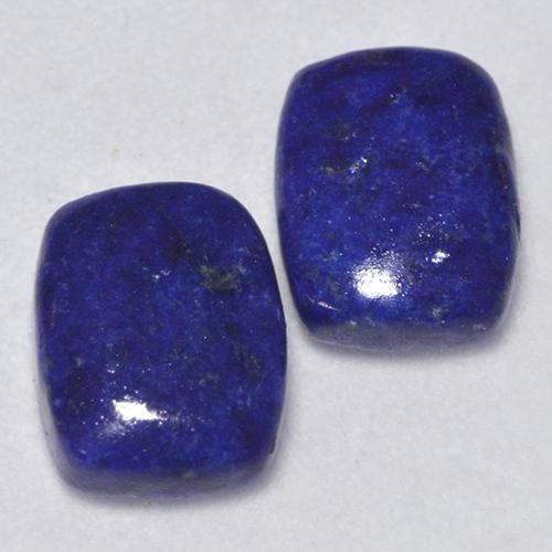 Pedras preciosas de lápis-lazúli azul natural de 2,59 ct, almofada cortada, opaco