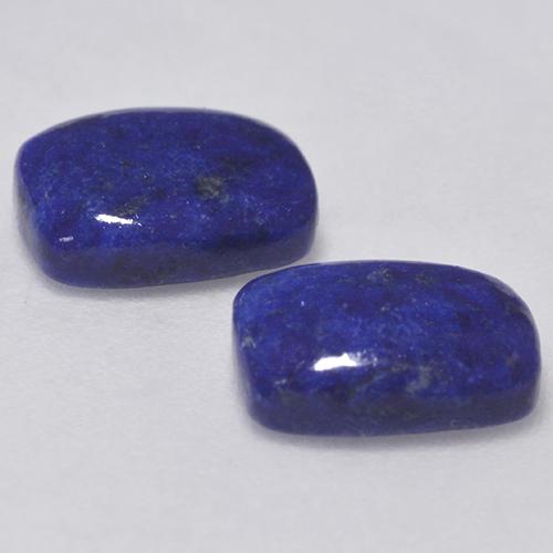 Pedras preciosas de lápis-lazúli azul natural de 2,59 ct, almofada cortada, opaco