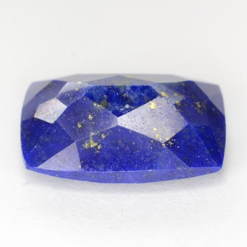 Lápis-lazúli azul natural 6,36ct, almofada cortada, opaco