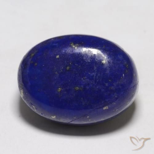 Lápis-lazúli azul natural 13,91ct, corte oval, opaco