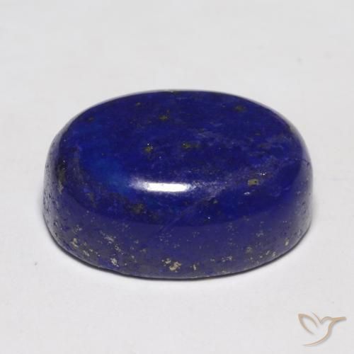 Lápis-lazúli azul natural 13,91ct, corte oval, opaco