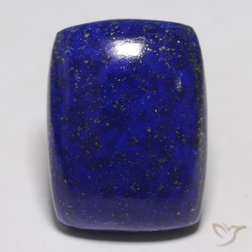 Lápis-lazúli azul natural 22,43ct, almofada cortada, opaco