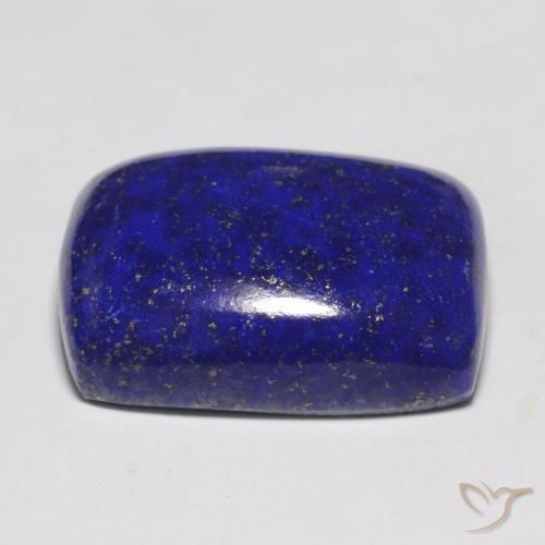Lápis-lazúli azul natural 22,43ct, almofada cortada, opaco
