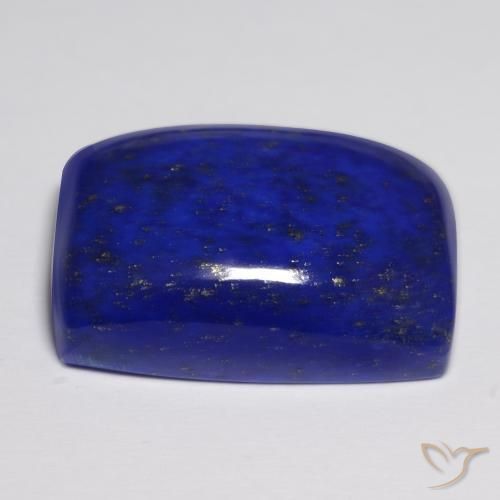 Lápis-lazúli Azul marinho intenso Natural 22.68ct, Almofada, Opaco