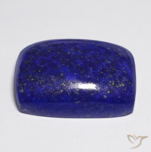 Lápis-lazúli azul natural 21,85ct, almofada cortada, opaco