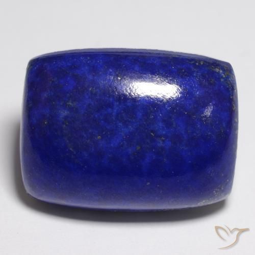 Lápis-lazúli azul natural 24,76ct, almofada cortada, opaco