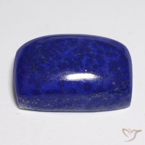 Lápis-lazúli azul natural 24,76ct, almofada cortada, opaco