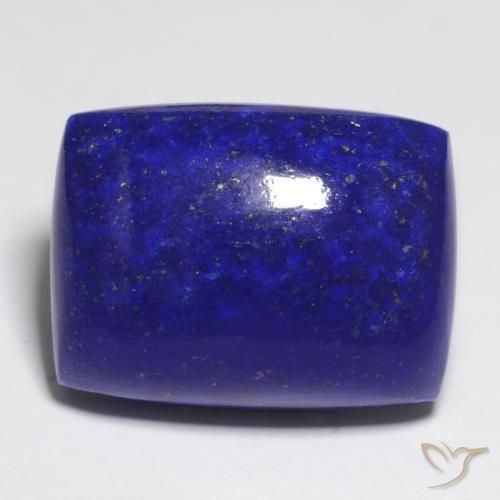 Lápis-lazúli Azul marinho intenso Natural 22.44ct, Almofada, Opaco