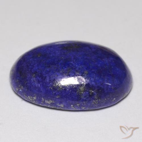 Lápis-lazúli azul natural 10,92ct, corte oval, opaco