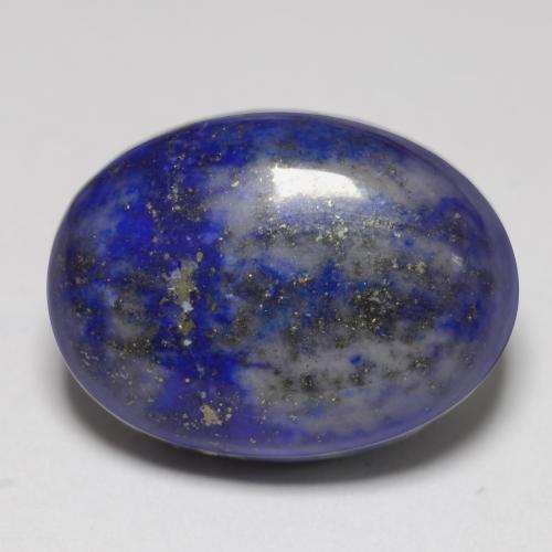 Lápis-lazúli Azul Egípcio Profundo Natural 13.32ct, Corte Oval, Opaco