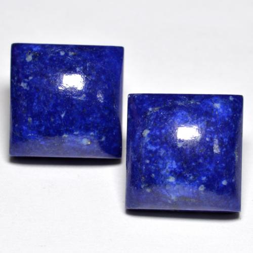 Pedras preciosas de Lápis-lazúli Azul marinho intenso natural de 15.66 ct, Quadrado, Opaco
