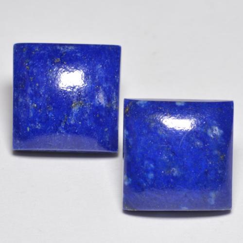 Pedras preciosas de lápis-lazúli azul natural de 13,11 ct, quadrado, opaco