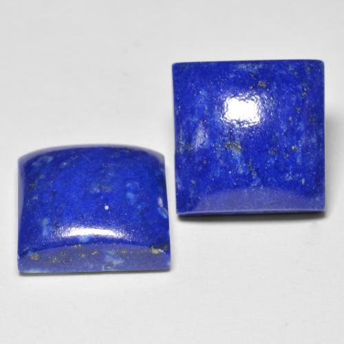 Pedras preciosas de lápis-lazúli azul natural de 13,11 ct, quadrado, opaco