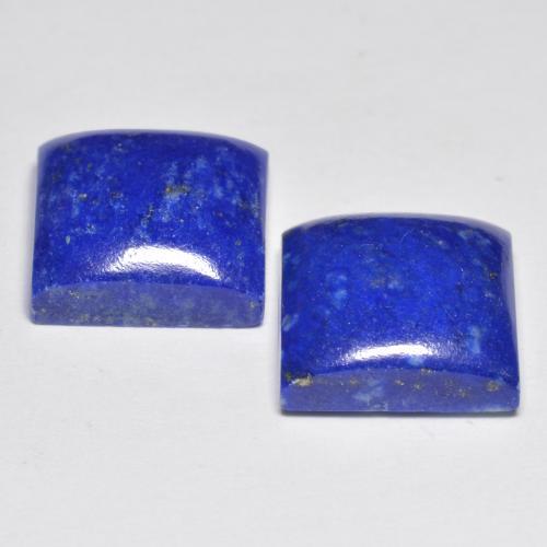 Pedras preciosas de lápis-lazúli azul natural de 13,11 ct, quadrado, opaco