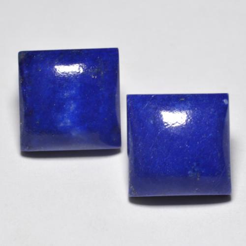 Pedras preciosas de lápis-lazúli azul natural de 13,69 ct, quadrado, opaco