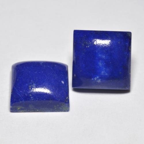 Pedras preciosas de lápis-lazúli azul natural de 13,69 ct, quadrado, opaco