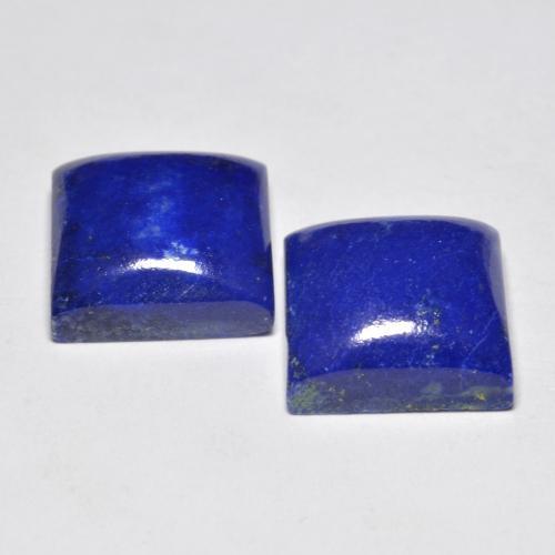 Pedras preciosas de lápis-lazúli azul natural de 13,69 ct, quadrado, opaco