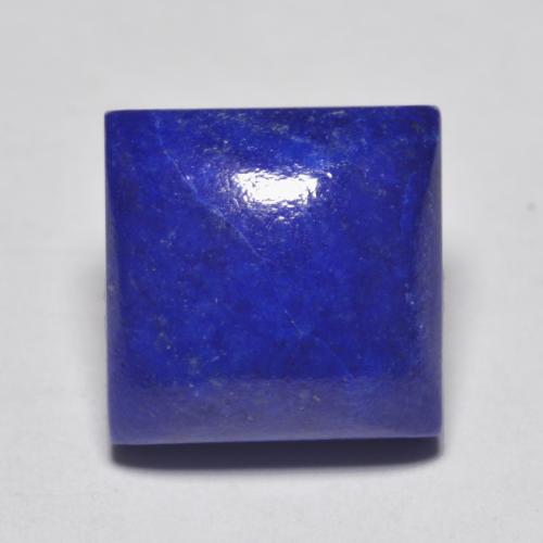 Lápis-lazúli azul natural 6,77ct, quadrado, opaco