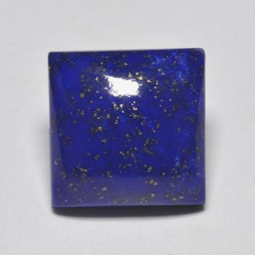Lápis-lazúli azul natural 6,19ct, quadrado, opaco