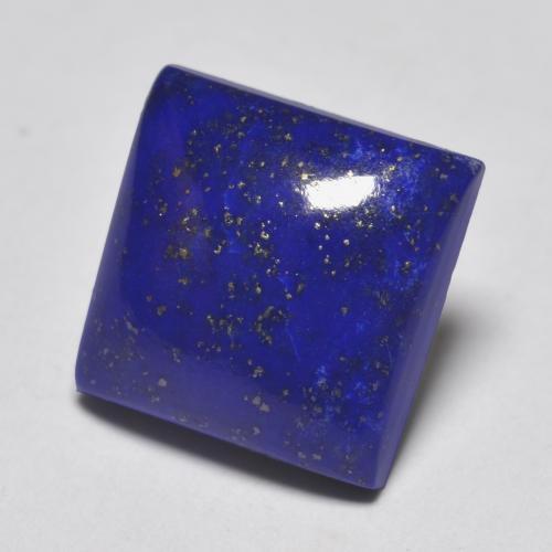 Lápis-lazúli azul natural 6,19ct, quadrado, opaco