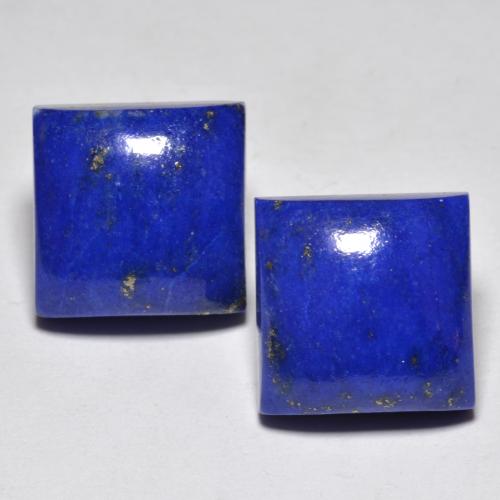 Pedras preciosas de lápis-lazúli azul natural de 15,18 ct, quadrado, opaco