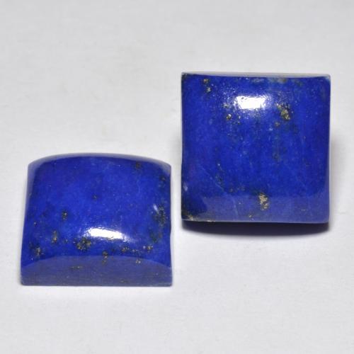 Pedras preciosas de lápis-lazúli azul natural de 15,18 ct, quadrado, opaco