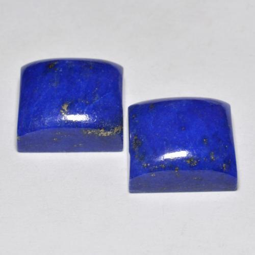 Pedras preciosas de lápis-lazúli azul natural de 15,18 ct, quadrado, opaco