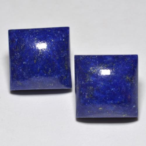 Pedras preciosas de lápis-lazúli azul natural de 15,66 ct, quadrado, opaco