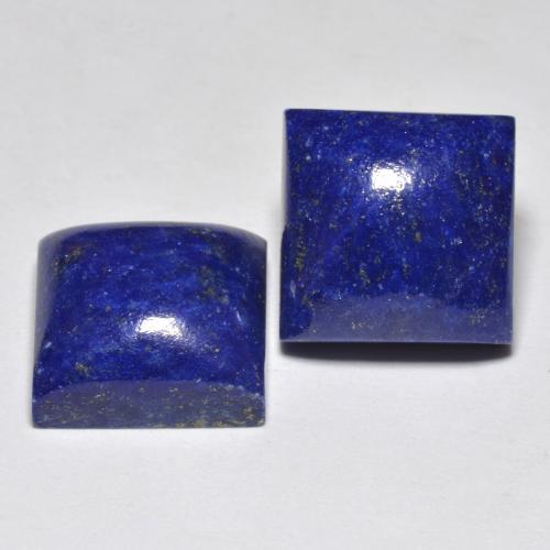 Pedras preciosas de lápis-lazúli azul natural de 15,66 ct, quadrado, opaco