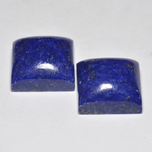Pedras preciosas de lápis-lazúli azul natural de 15,66 ct, quadrado, opaco