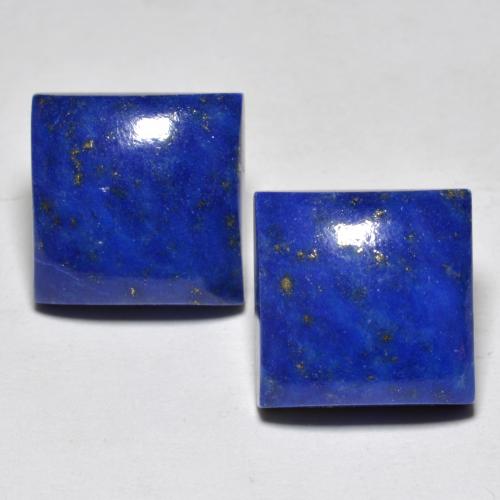 Pedras preciosas de lápis-lazúli azul natural de 13,61 ct, quadrado, opaco