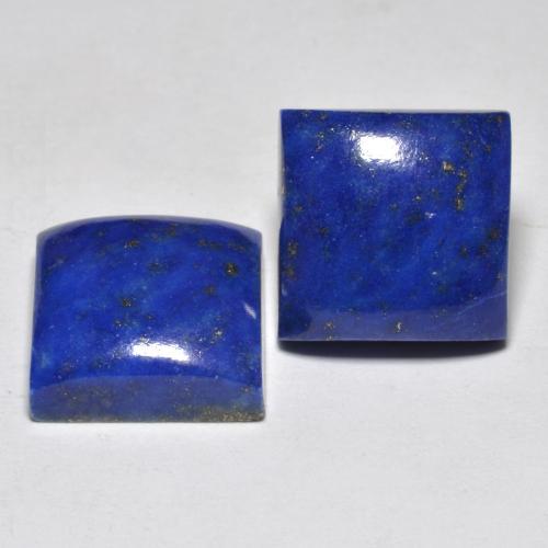 Pedras preciosas de lápis-lazúli azul natural de 13,61 ct, quadrado, opaco