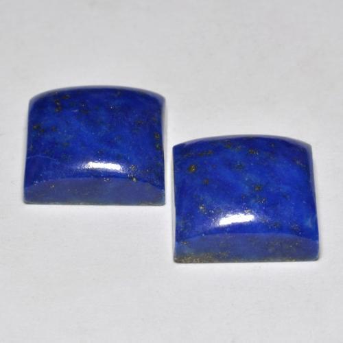 Pedras preciosas de lápis-lazúli azul natural de 13,61 ct, quadrado, opaco