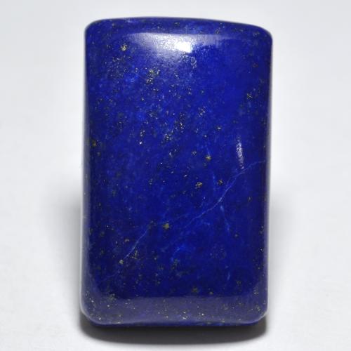 Lápis-lazúli azul natural 27,54ct, baguete, opaco