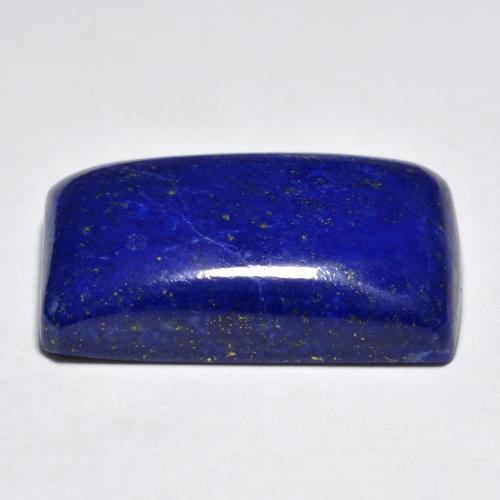 Lápis-lazúli azul natural 27,54ct, baguete, opaco