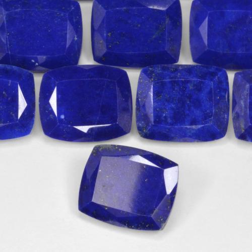 Lápis-lazúli Azul marinho intenso Natural 4.76ct, Almofada, Opaco
